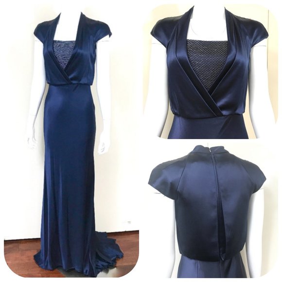 Carmen Marc Valvo Infusion Silk Prom/Formal Dress - Picture 1 of 9